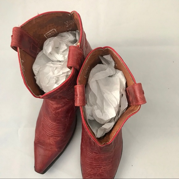 Red Dan Post Cowgirl Boots - Picture 6 of 8